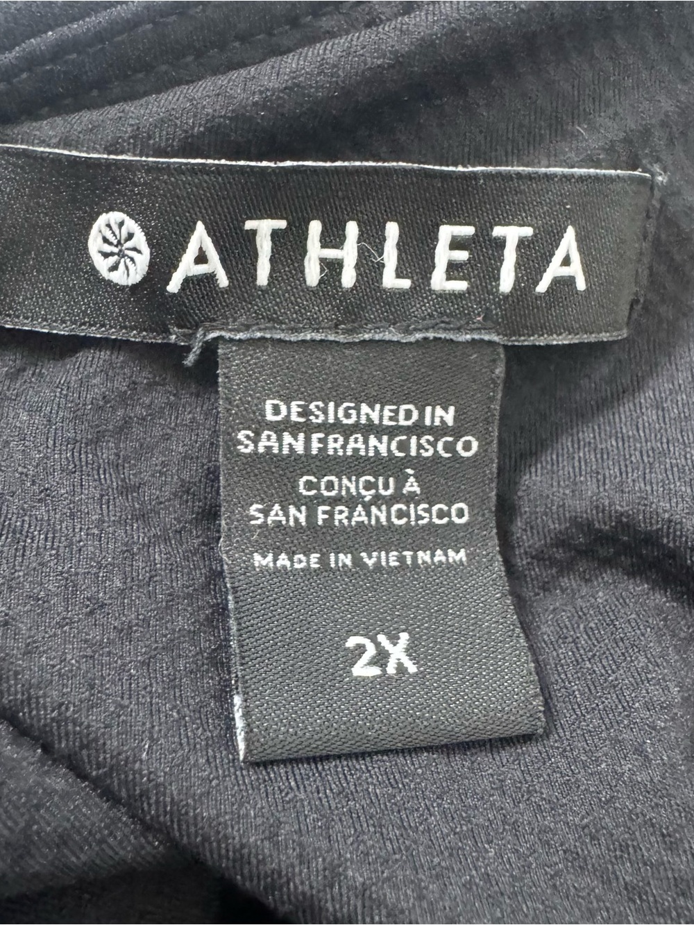 Athleta Elation V-Neck Hybrid Dress Black 2X - Picture 7 of 8